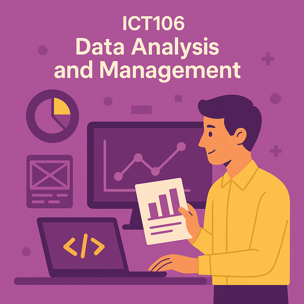 Course Image ICT106 - Data Analysis and Management | 2026