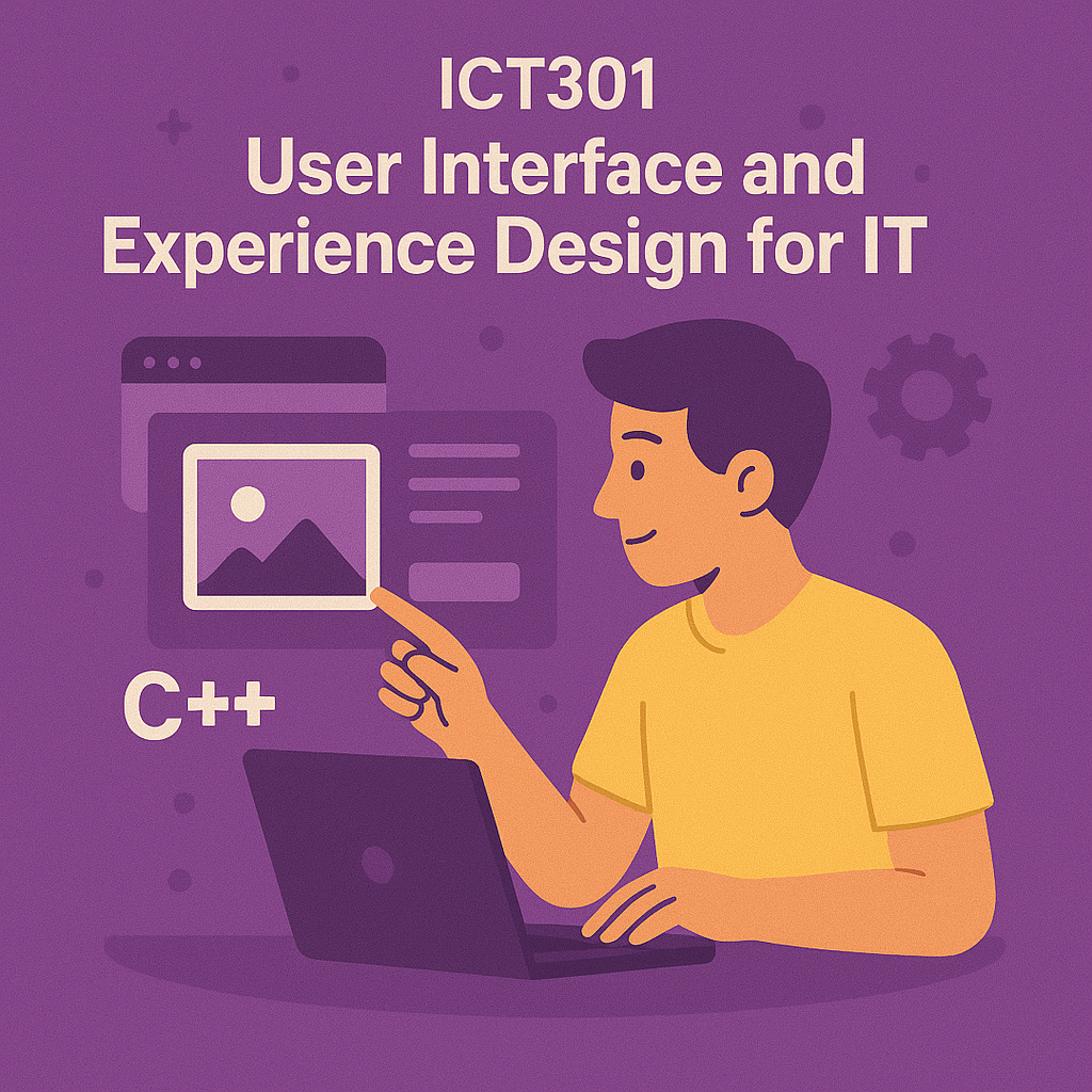 Course Image ICT301 - User Interface and Experience Design for IT | 2026